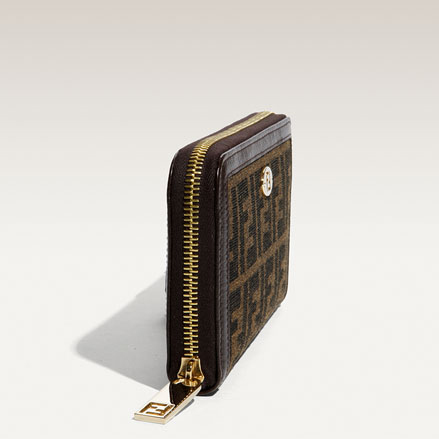 Fendi 'Zucca' Zip Around Wallet