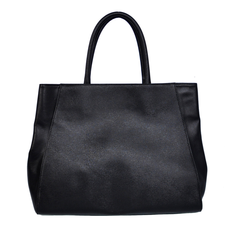 Fendi 2Jours Bag Black Calfskin Leather