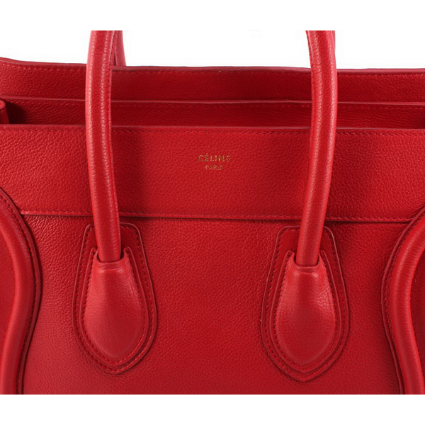Celine Luggage Juboo Women Handbag Wine Red