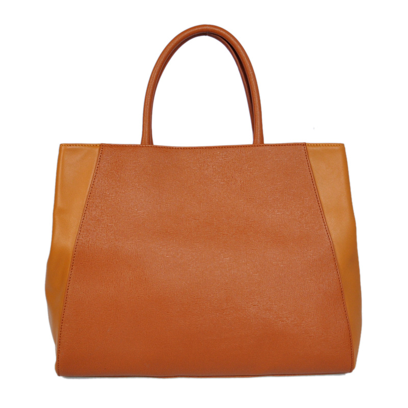 Fendi 2Jours Bag coffee Calfskin Leather