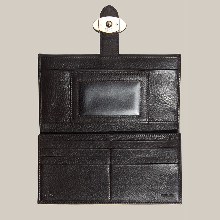 Fendi 'Zucca' Checkbook Wallet