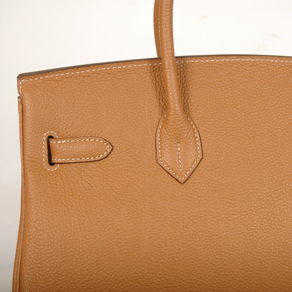 Hermes Birkin togo leather 35CM Camel togo(Silver)
