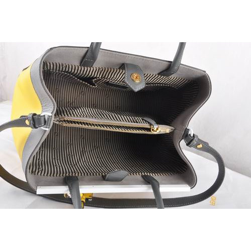 Fendi '2Jours Block' leather mixed colors handbags