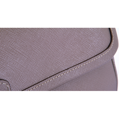 BN2147 Dusty grey Cross pattern full leather