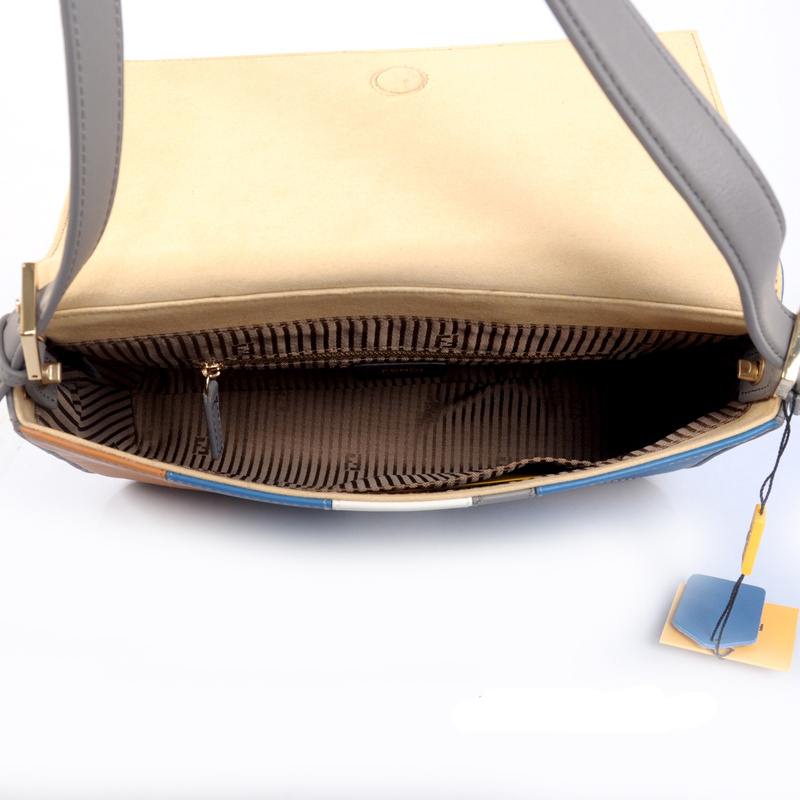 Fendi  '2Jours Elite' leather mixed color handbags