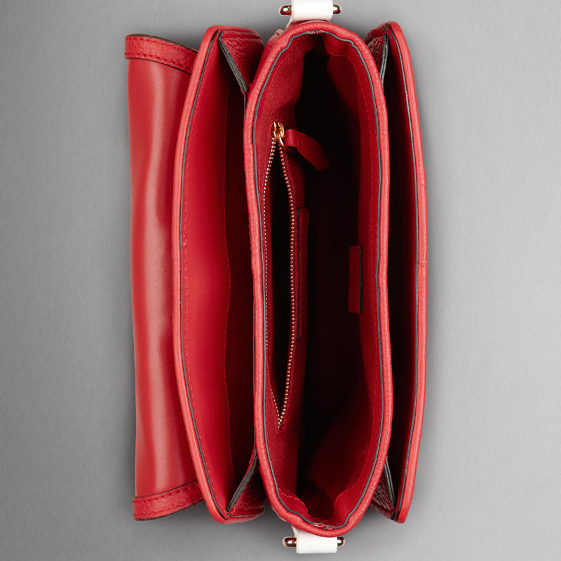 SMALL GRAINY LEATHER CROSSBODY BAG