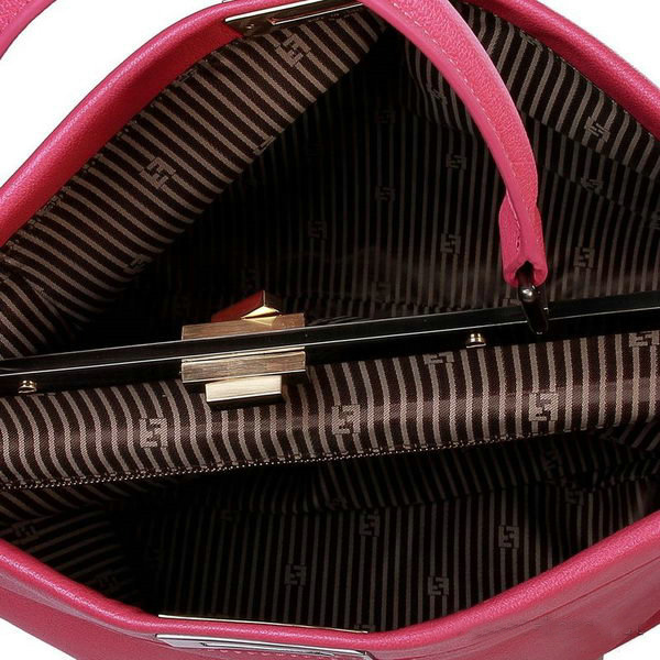 Fendi Peekaboo Bag Rosy Calfskin Leather F2292